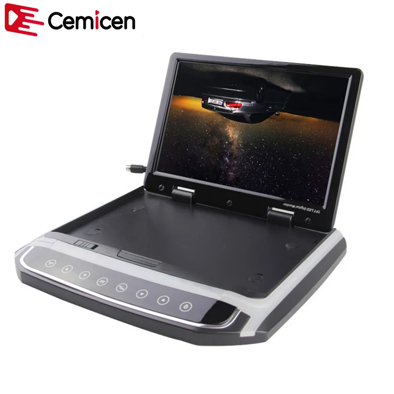 Cemicen 15,6 дюймов HDMI 1080P автомобиль на крышу автомобиля потолок флип вниз TFT lcd цифровой экранный монитор MP5 USB FM SD Дистанционное управление