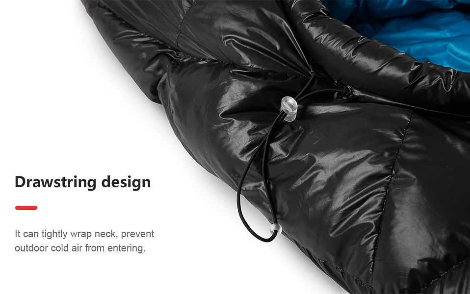 Naturehike CW400 квадратный спальный мешок с гусиным пухом, ультра-светильник для кемпинга, походов, зимний утепленный спальный мешок s