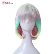 L-email парик край блестящих алмазов киноварь рутил Bort антарктицит Косплей парики синтетические волосы Perucas Косплей парик