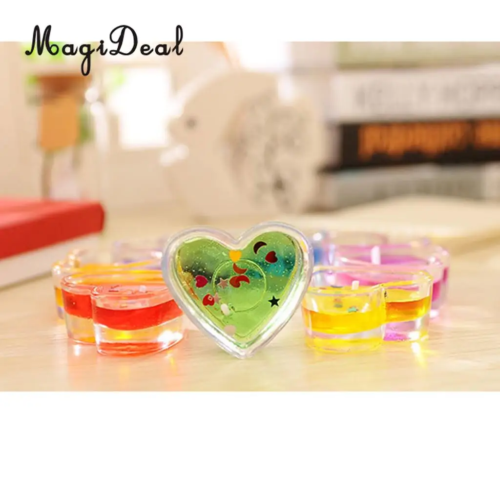 MagiDeal 10x Clear Plastic Tealight Cups Love Heart Candle Mold Wax Containers Making Mould Handmade Craft Mold