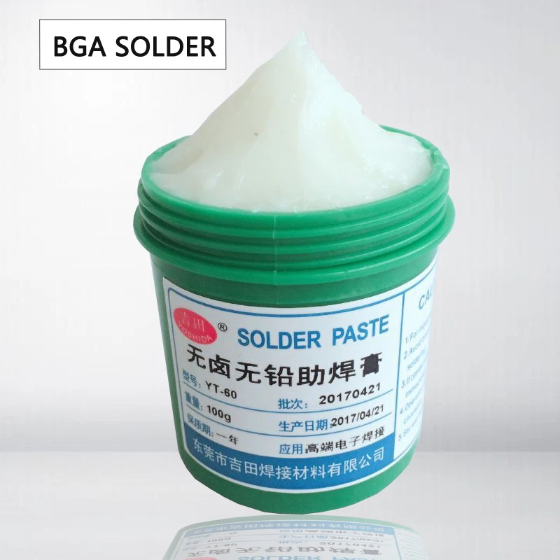 

YOSHIDA YT-60 bga Solder Flux Paste Solder 100g for SMT Reballing
