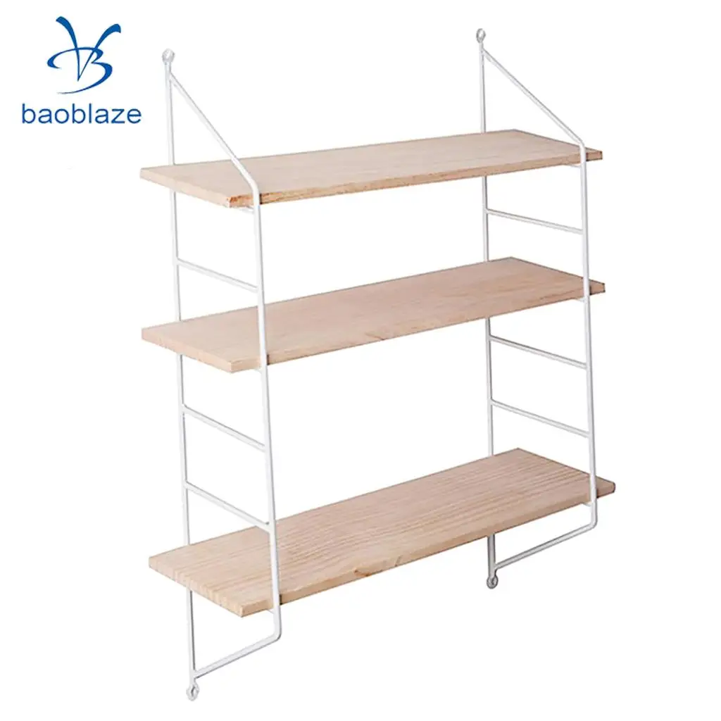 3 Layer Wall Hanging Wooden Shelves Floating Wall Shelf Home Decor