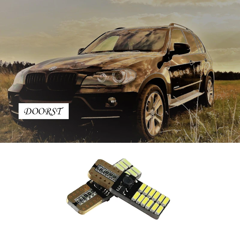 2x Canbus LED T10 W5W Clearance Parking Light Wedge Light For BMW X5 M