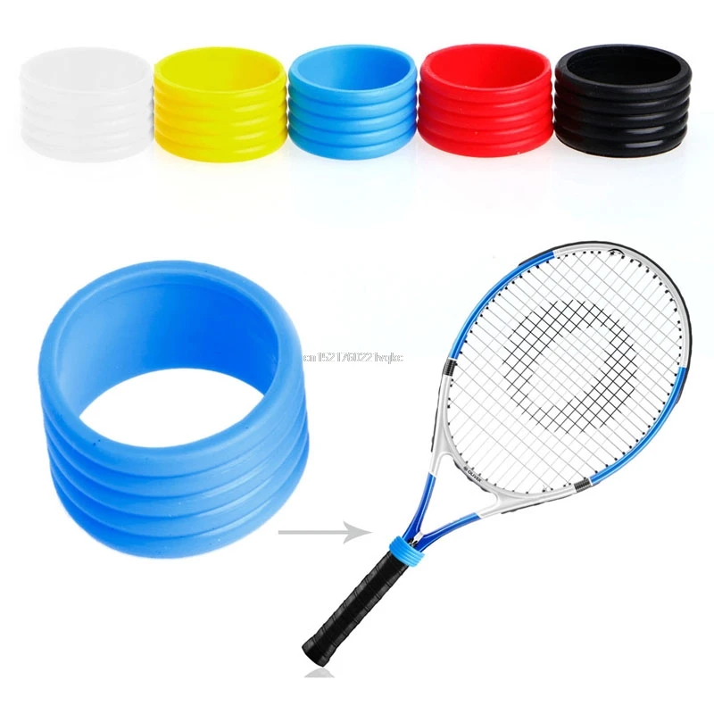 Новый эластичный теннисные ракетки ручки резиновое кольцо Теннисная ракетка группа Овергрипы