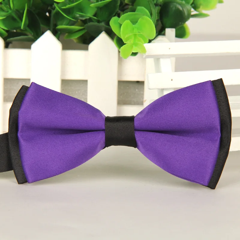 Галстук-бабочка, мужской формальный галстук, коммерческий Свадебный галстук-бабочка, Мужской Свадебный галстук-бабочка для мужчин, деловая рубашка, подарок, белая рубашка - Цвет: Purple