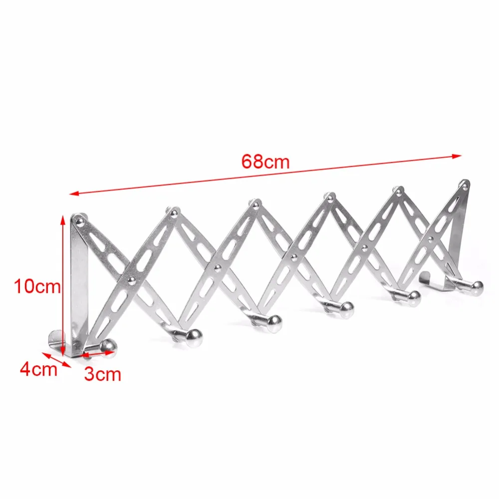 6 крючков, гибкая задняя дверная вешалка, вешалка для ванной, кухни, органайзер, крючки, домашняя стойка для хранения и держатель, органайзер для одежды