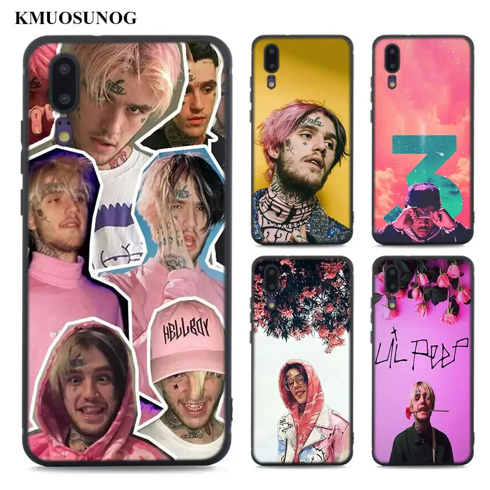 

Black Soft Silicone Phone Cases Lil Peep for Huawei Honor Mate P20 7A Pro P10 P9 10 9 Lite 2017 P Smart