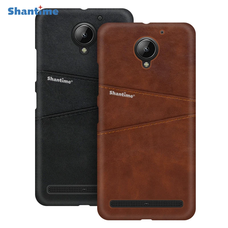 

Luxury Vintage Leather Back Cover For Lenovo Vibe C2 Phone Case For Lenovo Vibe C2 Card Slot PU Leather Case