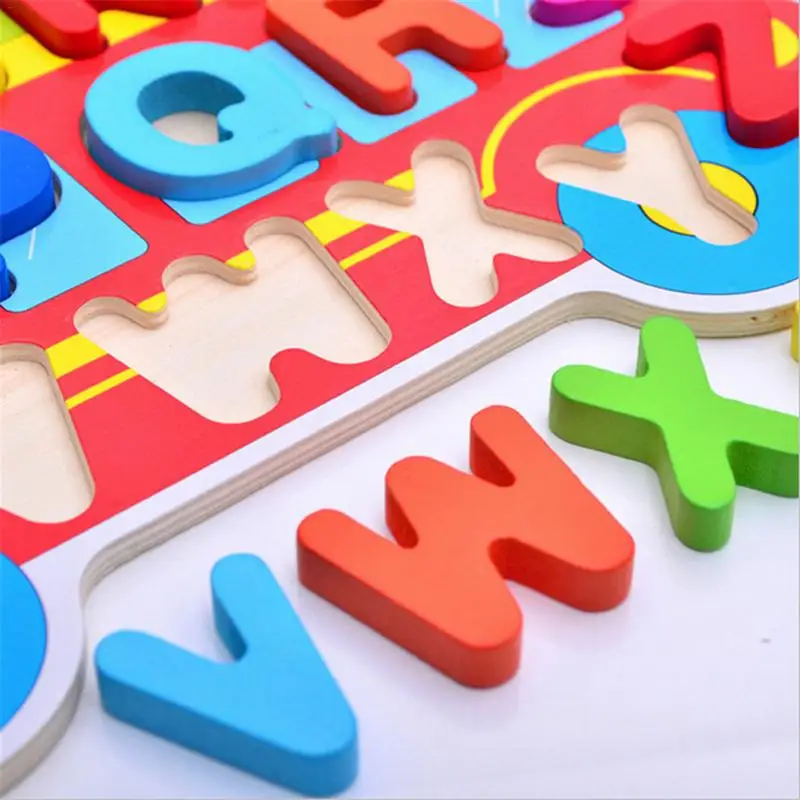 Детская небольшой кусок Puzzle игрушки Пазлы номер Алфавит познавательные головоломки образования головоломка игрушки