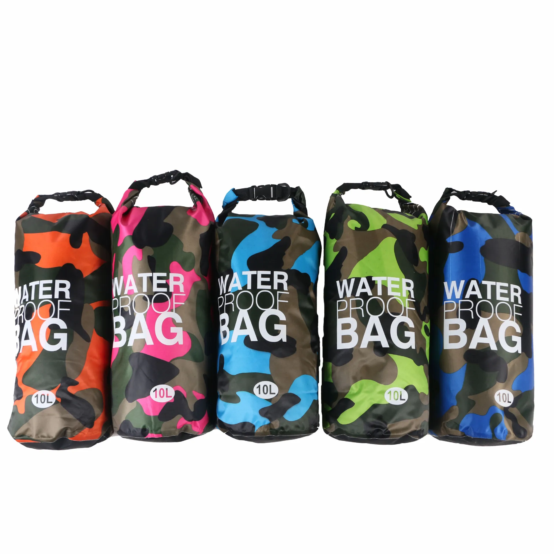Impermeable al aire libre bolsa de camuflaje Rafting buceo seco bolsa plegable piscina bolsa de almacenamiento para Río de Trekking 2L-20L Impermeable al aire libre bolsa de camuflaje Rafting buceo seco bolsa plegable piscina bolsa de almacenamiento para Río de Trekking 2L-20L
