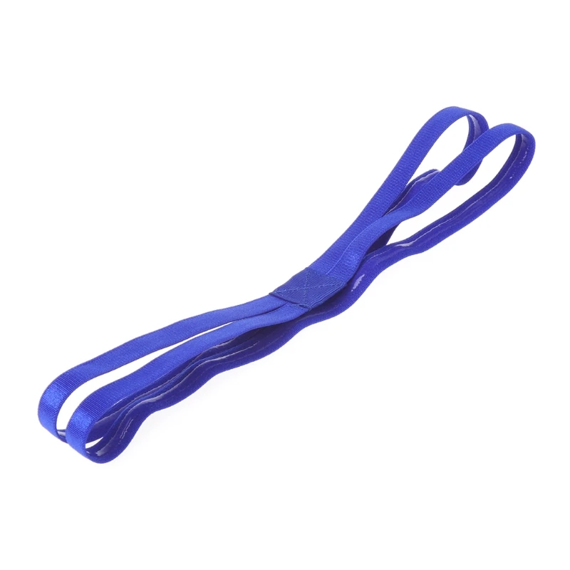 Royal Blue Спортивная резинка для волос, эластичная, нескользящая, двойные полосы, для занятий йогой, Женские аксессуары - Цвет: Royal Blue