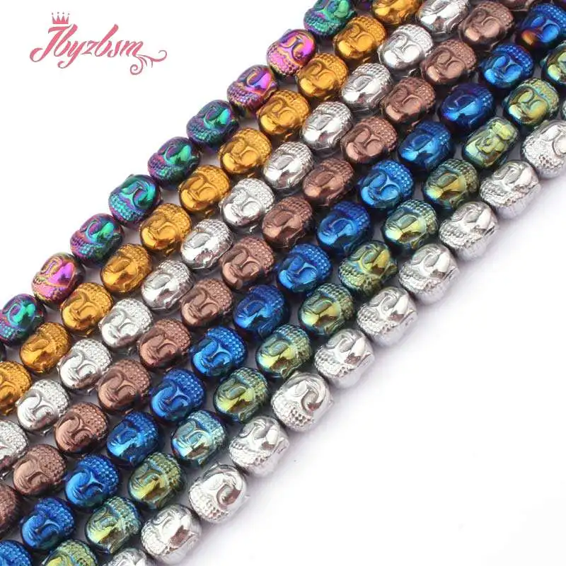 

9x10mm Carving Buddha Shape Hematite Beads Natural Stone Beads For DIY Necklace Bracelets Jewelry Making Loose 15" Free Shipping
