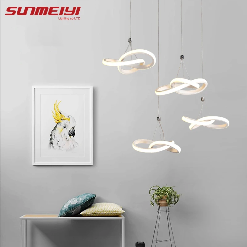 

Modern Acrylic LED Pendant Lights Loft Decor For Kitchen Dining room Ceiling Hanglamp lustres para sala Pendant Lighting