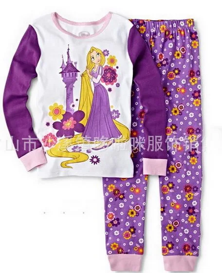 A% A-96, футболки для девочек штаны, зимняя детская ночная рубашка, брюки, одежда для малышей «Королева» костюмы принцессы Эльзы хлопковые комплекты домашней одежды для детей - Цвет: STYLE  23