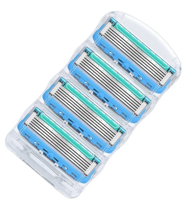

4pcs/lot Razor Blade For Men Shaving Blades Safety Blades Cassette Shaver Suit For Gillettee Fusione Proglide