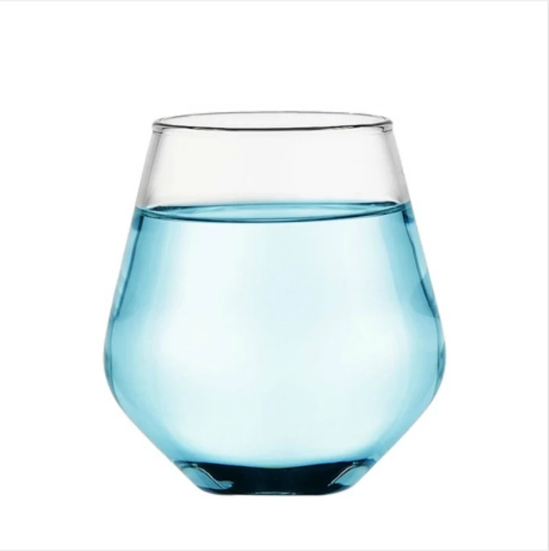 

450ml Fashion Cocktail Glass Wine Glass Transparent Glass European Style Large Capacity Juice Mug Heat and Cold Resistance