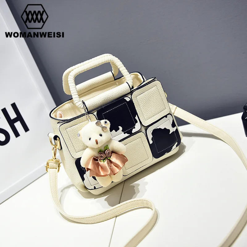 

Korean Fashion Dairy Cow Style Cute Women Handbags Brand New Design 10 Color Female Messenger Bags Leather Shoulder Bags Kabelky