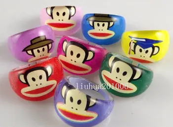 

Wholesale 100 pcs Resin Kids /Children's party Gift Rings