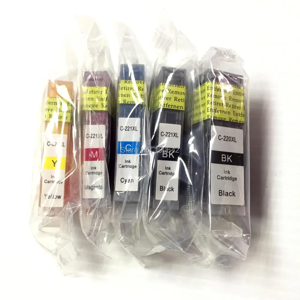 Cartuccia A Inchiostro Inchiostro Compatibile 5COLOR PGI-220 CLI-221 - Foto 3