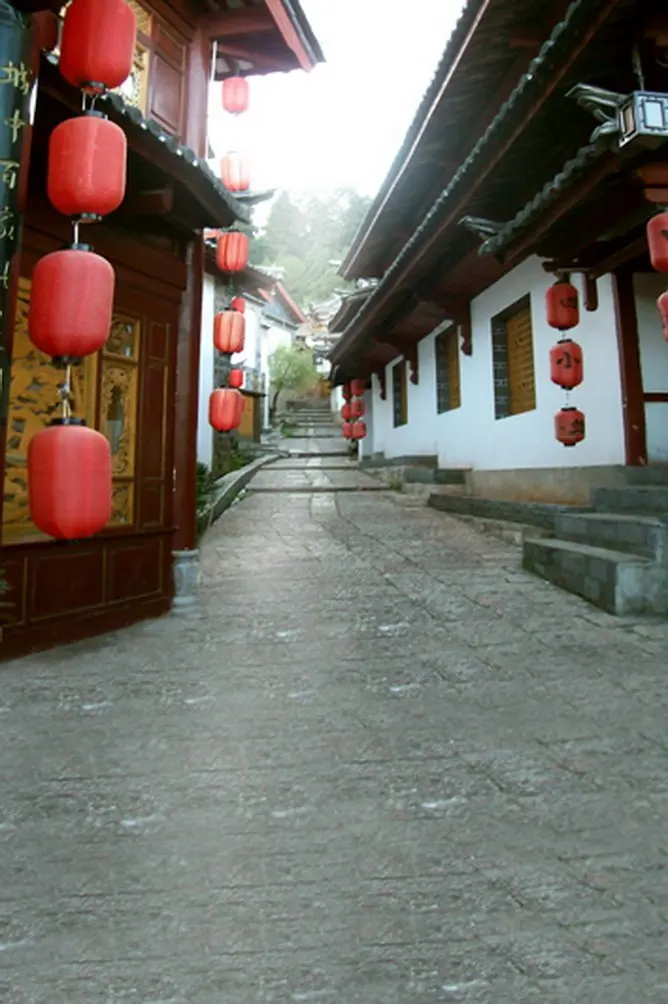 

Chinese Traditional Alley Photography Backdrops Photo Props Studio Background 5x7ft