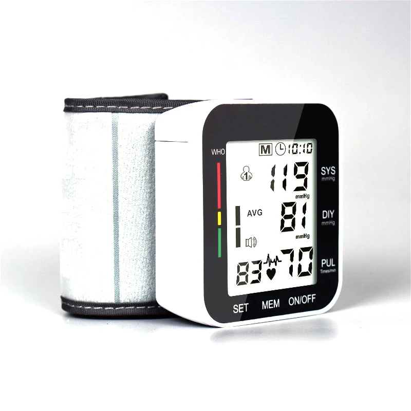 Automatic Intelligent Electronic Wrist Blood Pressure Meter  Digital English Voice Measuring Blood Pressure Sphygmomanometer-6