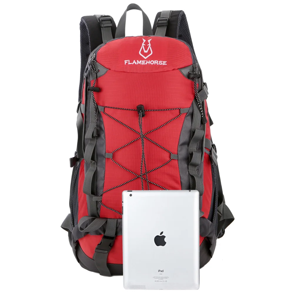 Уличный рюкзак для альпинизма, 50 л, Мужская Большая вместительная сумка для альпинизма, унисекс, спортивный рюкзак для путешествий, водонепроницаемый нейлоновый рюкзак