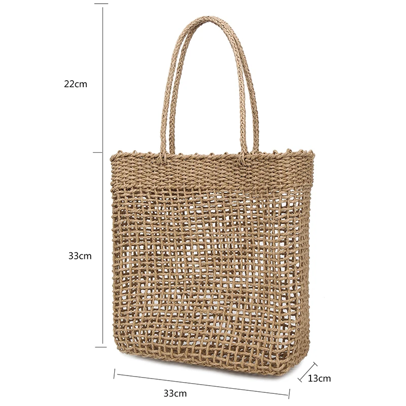 EaseHut тканая ручная плетеная Сумка из ротанга для женщин Boho Летняя Пляжная сумка для шоппинга дорожная сумка большой вместимости
