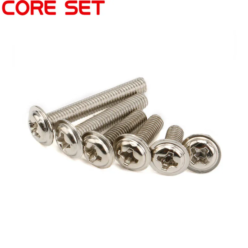 100pcs M3 Screw M3x5/6/8/10/12/16/20mm Pc Case Hard Drive Precision Hex