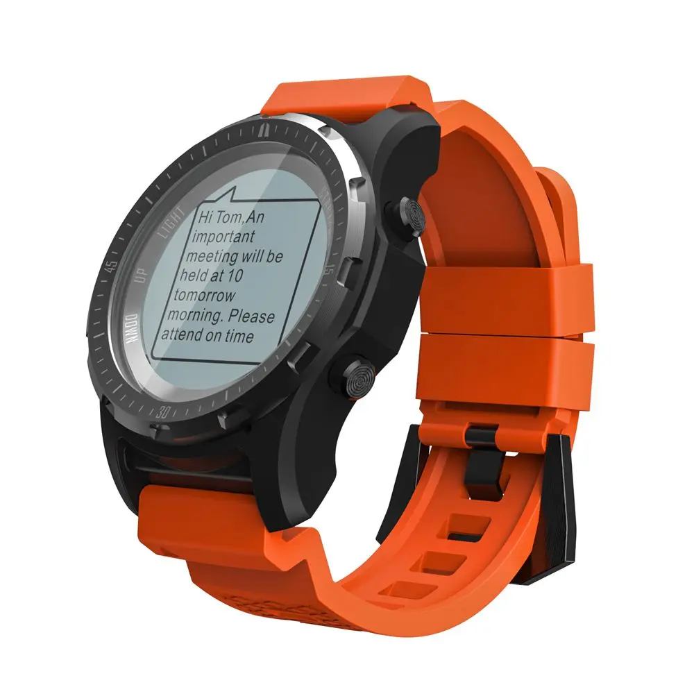 

Sports Smart Watch S966 Waterproof IP68 Heart Rate ECG Monitor altitude temperature Pedometer GPS Bluetooth 4.0 Men Smartwatch