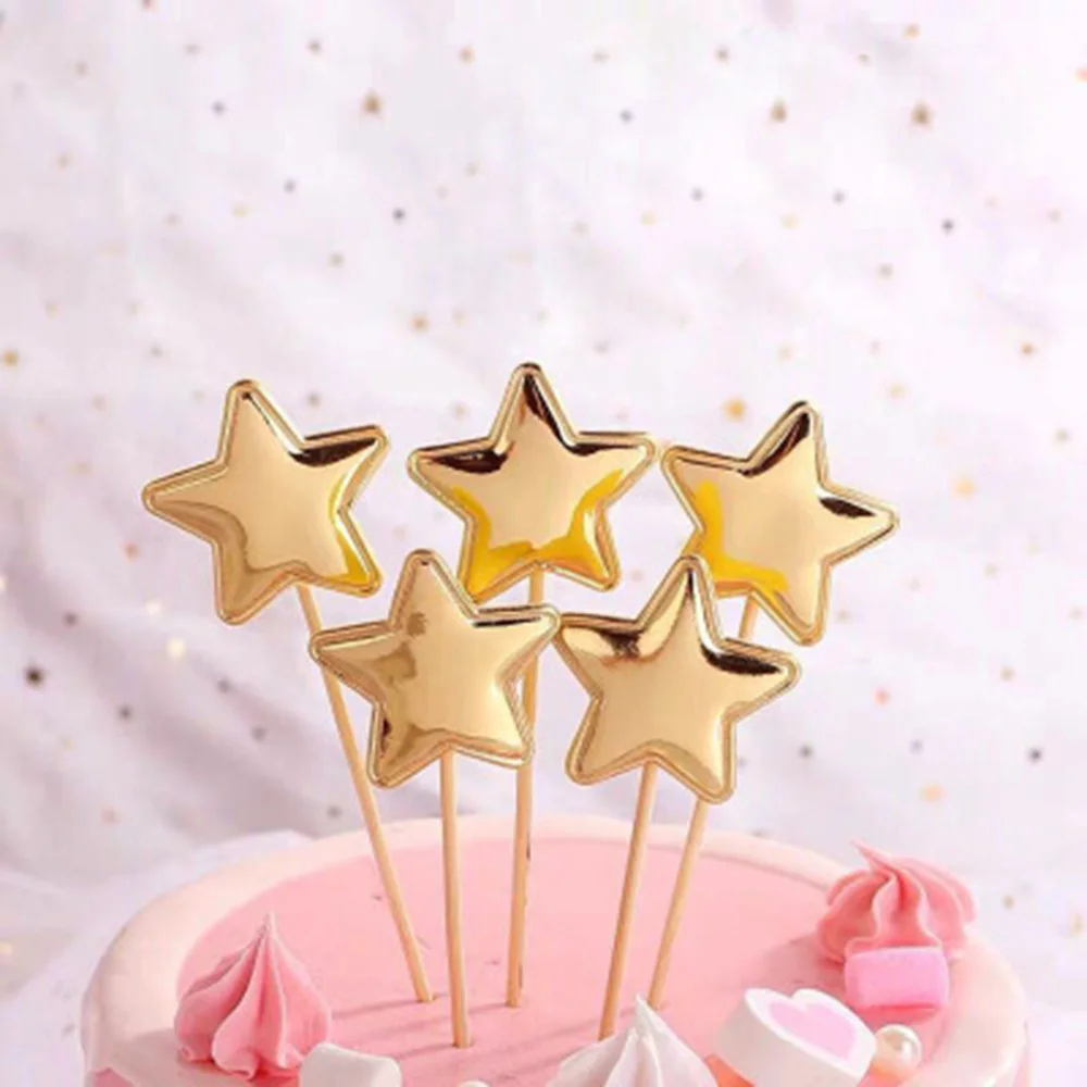 5 шт./лот, милая Корона, звезда, топпер для торта на день рождения, милый торт, флаг, детский душ для девочек, Diy украшения для торта для вечеринки, аксессуары - Цвет: 7