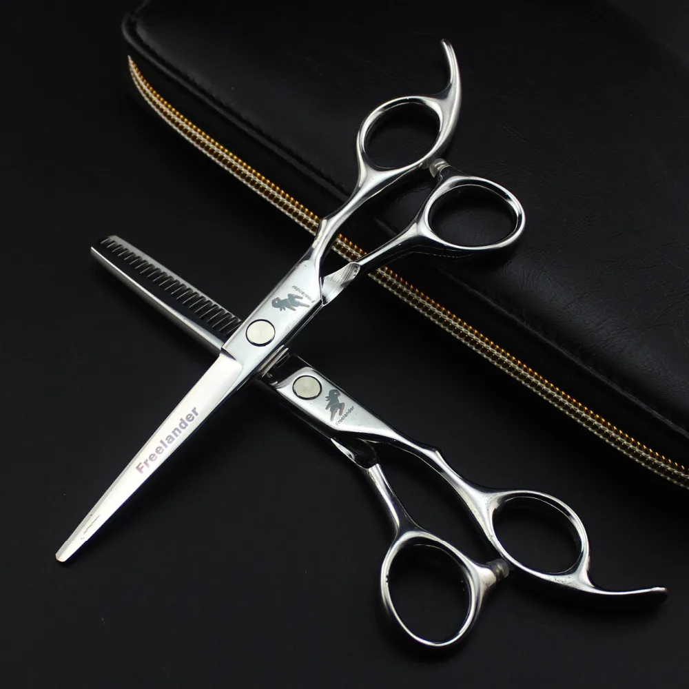 

Affordable 6.0 inch Freelander flat screw hairdressing scissors Barber shears Flat shears Liu Hai scissors Tooth scissors Thin