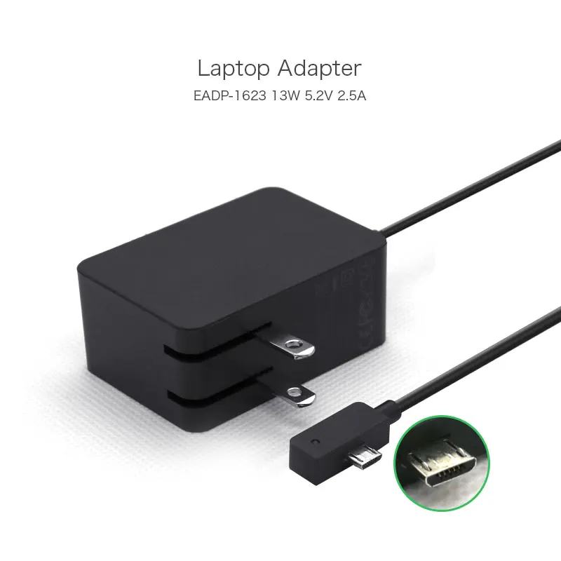 Adaptador para Microsoft w de Potência 3 Eadp-1623 ac Carregador Surface Tablet Eua Plug Fornecer 5.2 v 2.5a 13 w