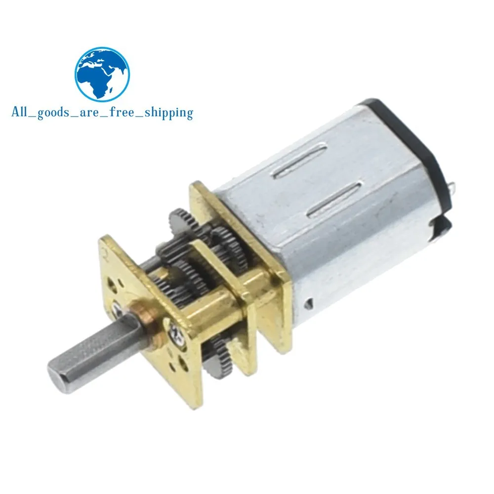 

TZT DC 6V 30RPM 200RPM N20 Mini Micro Metal Gear Motor with Gearwheel DC Motors GA12-N20