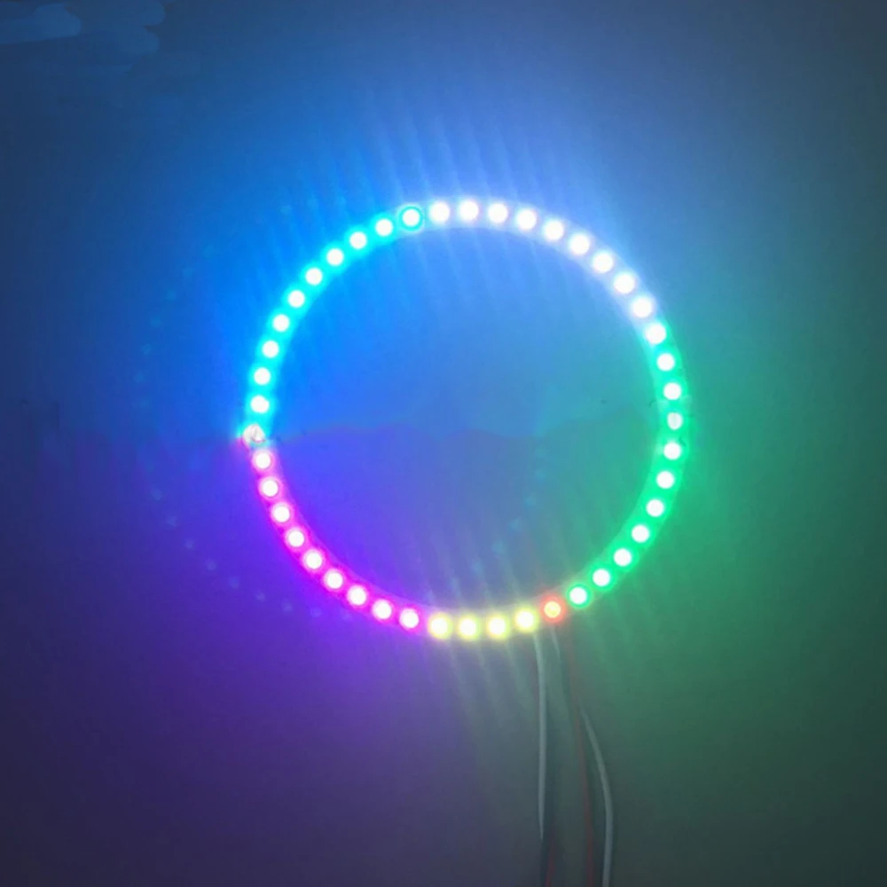 Адресуемое WS2812B Piexl Кольцо RGB LED освещение 8/16/24/35/45/128 светодиодов WS2812 SK6812 5050 кольцо