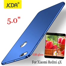 

2017 Original JCDA Brand For Xiaomi Redmi 4X phone case Silicone Scrub cover Luxury Silm Hard Frosted PC Back Redmi 4X cases