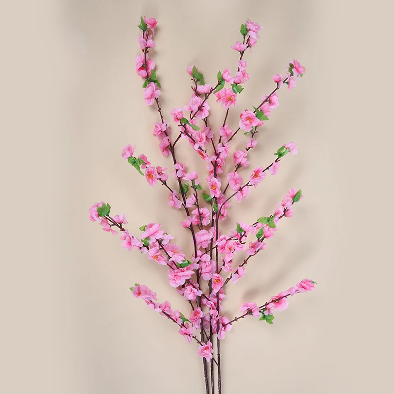 Xuanxiaotong, 5 шт., 120 см, белые, длинные, сливы, искусственные цветы, ветви для украшения свадебной вечеринки, зимний домашний декор