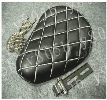 

Diamond Leather Solo Spring Motorcycle Seat+ Mounting For Honda Yamaha Suzuki Kawasaki Sport Bobber Custom Chopper Cruisers