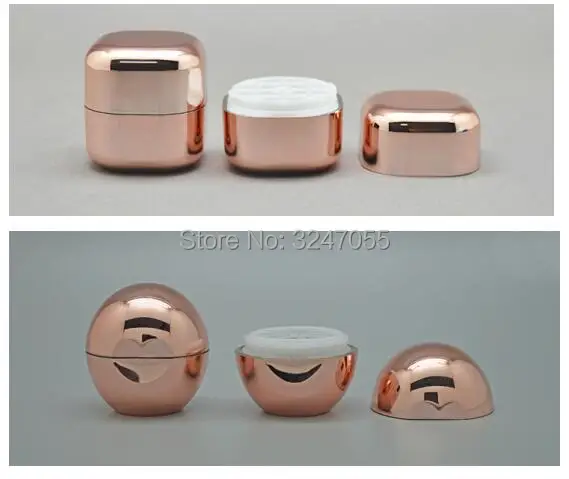 10/30/50pcs Plastic Rose Gold Empty Lip Balm Container, Creative Cute Lipstick Sub Package, Portable Cosmetic Lip Rouge Bottle