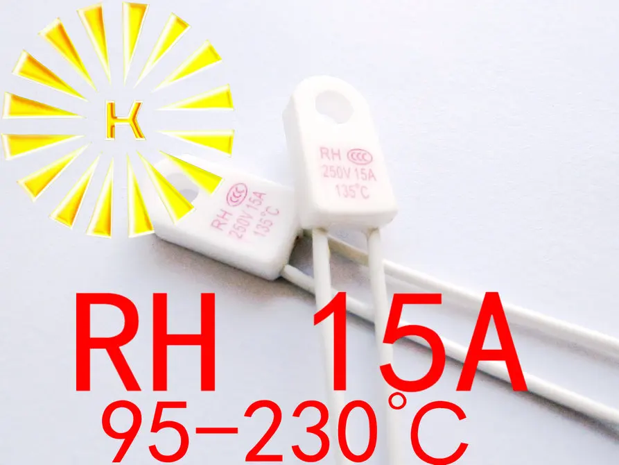 RH 15A 95/115/125/135/150/230 degree Thermal Cutoff Fuse For Water Dispenser Electric Heater