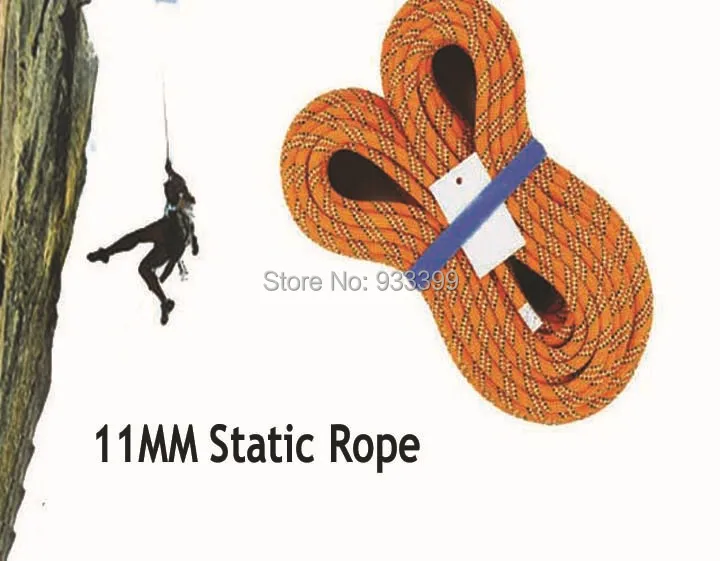 11 MM Climbing Rope Static Rope With CE Certificated 50 M/Rollin Climbing Accessories from