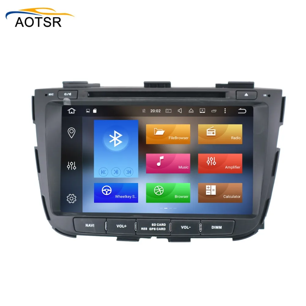 Android 8,0 Автомобильный gps dvd для KIA SORENTO 2012 2013 автомобильный dvd gps плеер 2 din Автомобильный Радио стерео плеер gps навигация Wifi