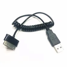 Змеевидная Спираль Весна USB кабель для передачи данных, зарядное устройство для подключения к samsung Tab 8,0 7,0 10,1 8,9 Tab 2 P1000 p7510 планшеты