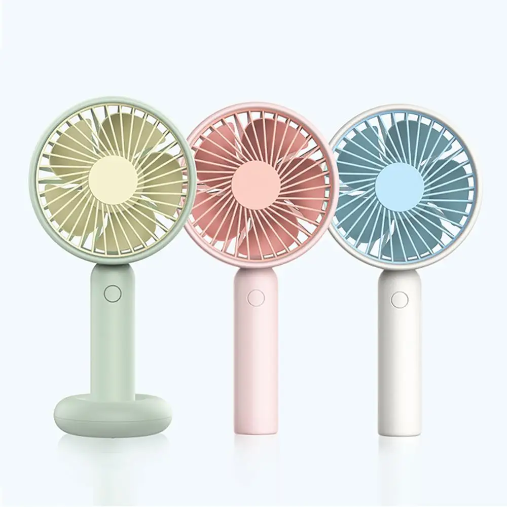 

Portable Mini Handheld Fan with Stand Cradle Wind Blower for Laptop Computer