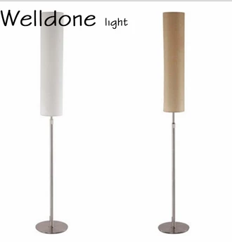 

Cheap Adjustable Height Stainless Steel Nordic Fabric Floor Lamp for bedroom living room office Kid room master room decor