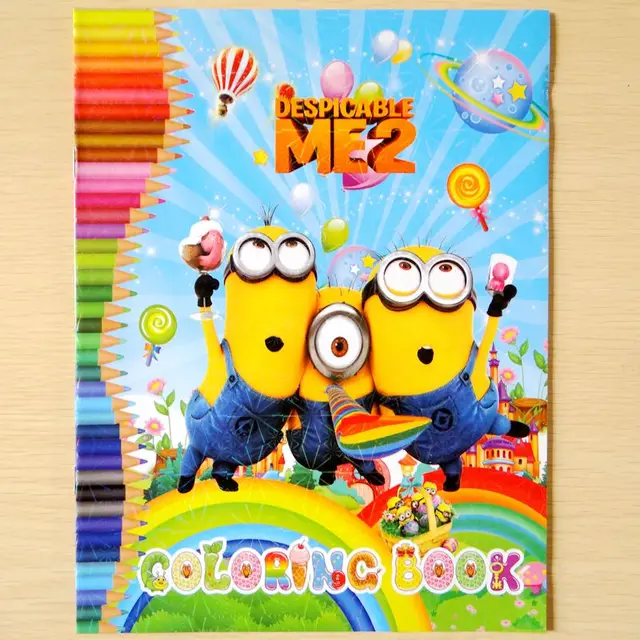 20pcs children coloring book cartoon minion spiderman elsa paint learning colouring book boys girls drawing sticker - Children Colouring Books 20pcs children coloring book cartoon minion spiderman elsa paint learning colouring book boys girls drawing sticker - Children Colouring Books