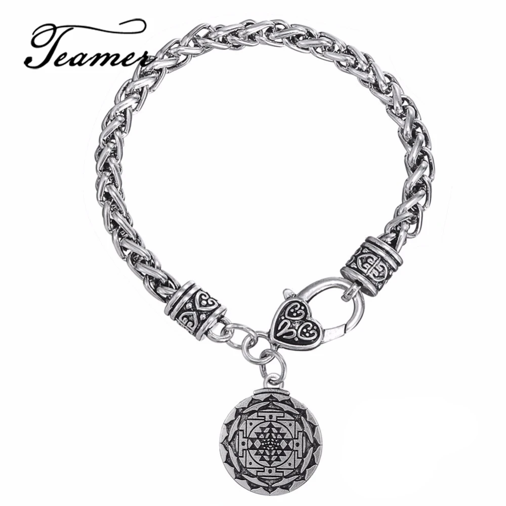 

Teamer New Wealth Hindu Goddess Pendant Bracelet Yoga Talisman Amulet Hindi Jewelry for Man/Woman