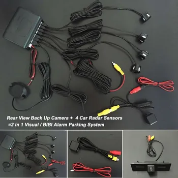 

HD CCD Night Vision Car RearView Reversing Camera + 4 Sensors Car Parking Sensor Radar Detector Kit For Morris Garages MG6 MG 6