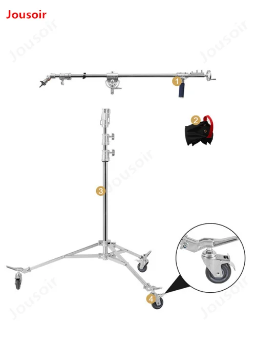  Heavy duty photographic light stand film rocker arm overhead light frame shooting video bracket BM-