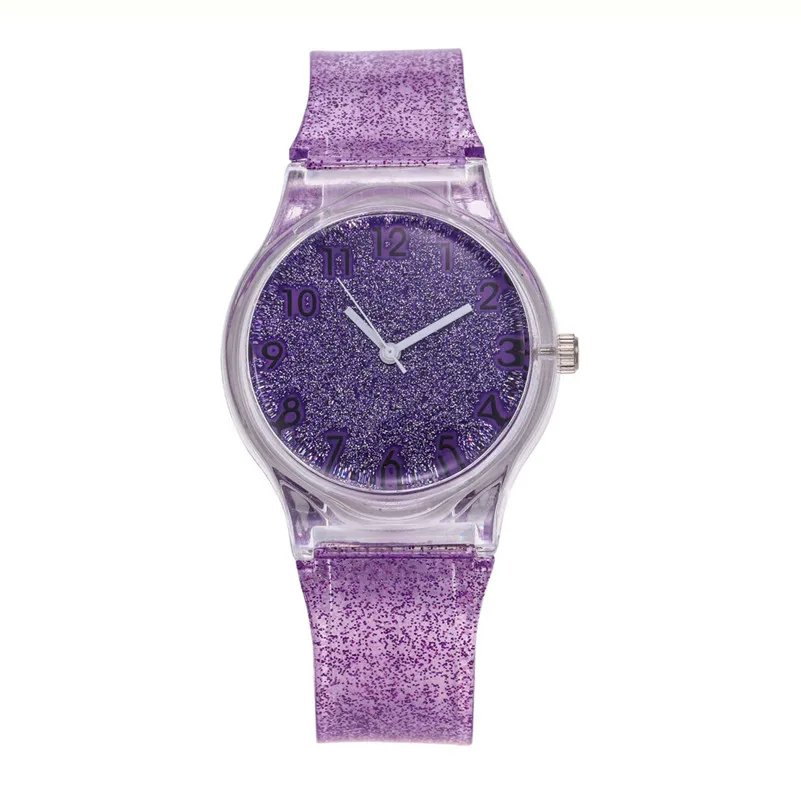 Fashion women's watches girl's Silicone Band Analog Quartz Round Wrist Watch Bracelet Dress Wrist Watch clock Reloj mujer M23 (1)