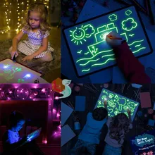 B1 детская светящаяся доска для рисования светящаяся краска светящийся светильник планшет тяга с светильник развлечение и развитие Прямая поставка детская игрушка